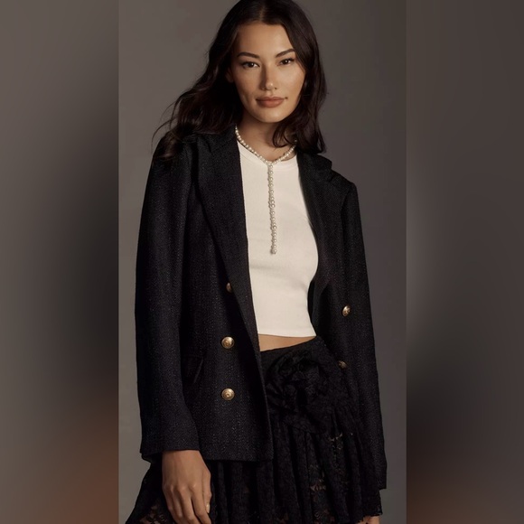 bishop + young Jackets & Blazers - Bishop + Young Anthropologie Parker double breasted blazer